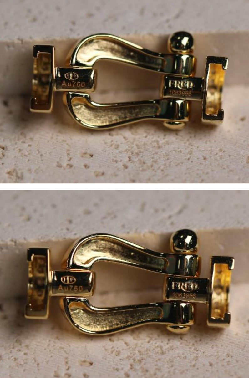 אבזם יוקרתי בגוון זהב משובץ זירקונים נוצצים