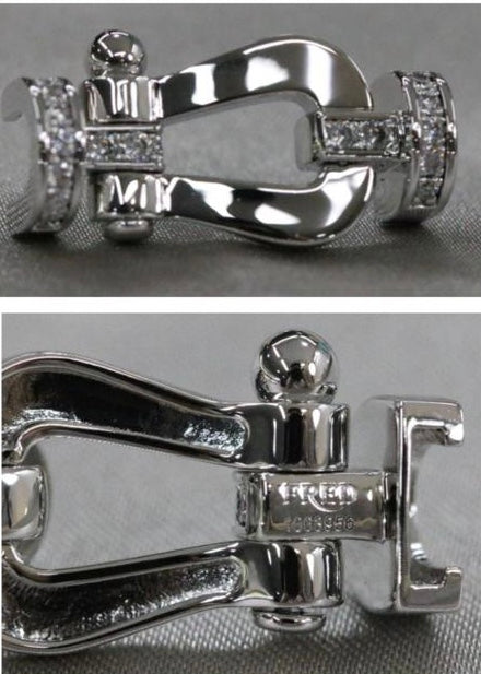 הבזם מכסף סטרלינג עם חצי זרקונים לבנים – אלגנטיות במגע של זוהר - Jewelluxe