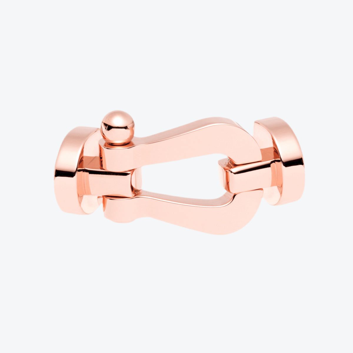 אבזם יוקרתי XL בגוון זהב ורוד בעיצוב קלאסי ונקי