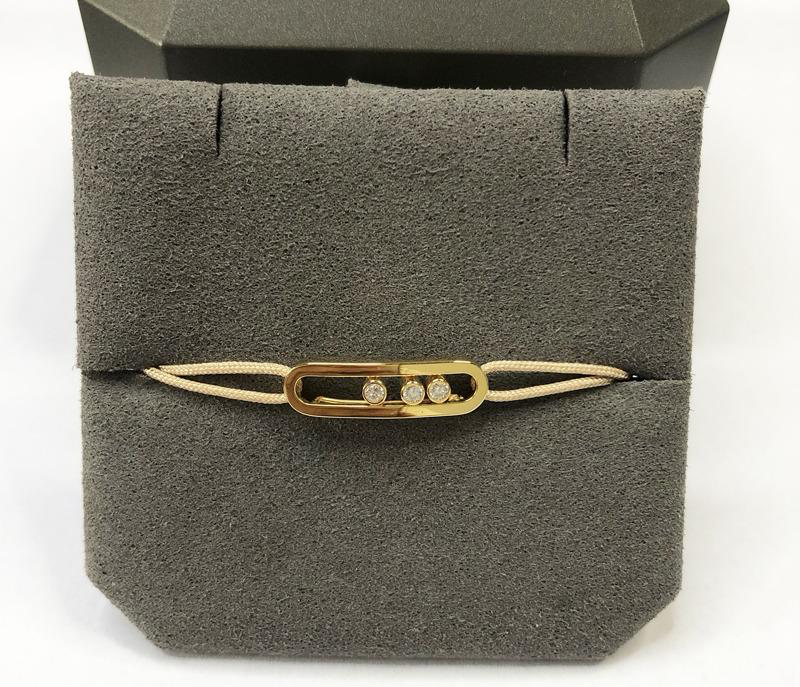 צמיד יוקרתי ועדין עם 3 זירקונים נוצצים - Jewelluxe