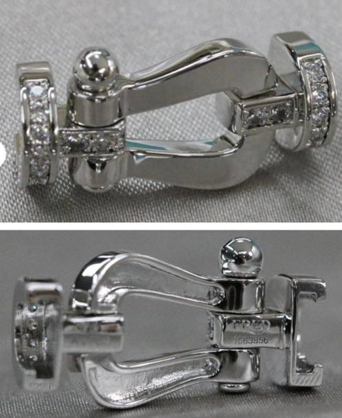 הבזם מכסף סטרלינג עם חצי זרקונים לבנים – אלגנטיות במגע של זוהר - Jewelluxe