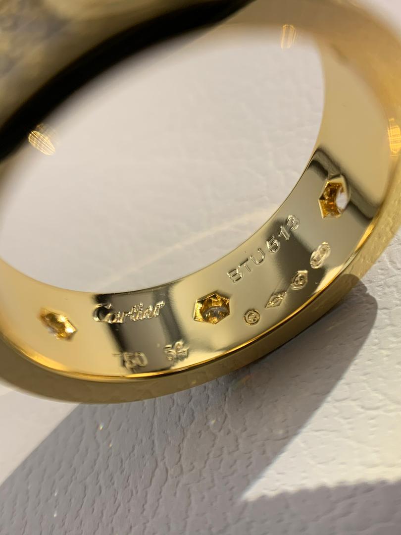 טבעת פאבה יוקרה זוהרת בציפוי זהב 18 קראט עם זירקונים מנצנצים - Jewelluxe