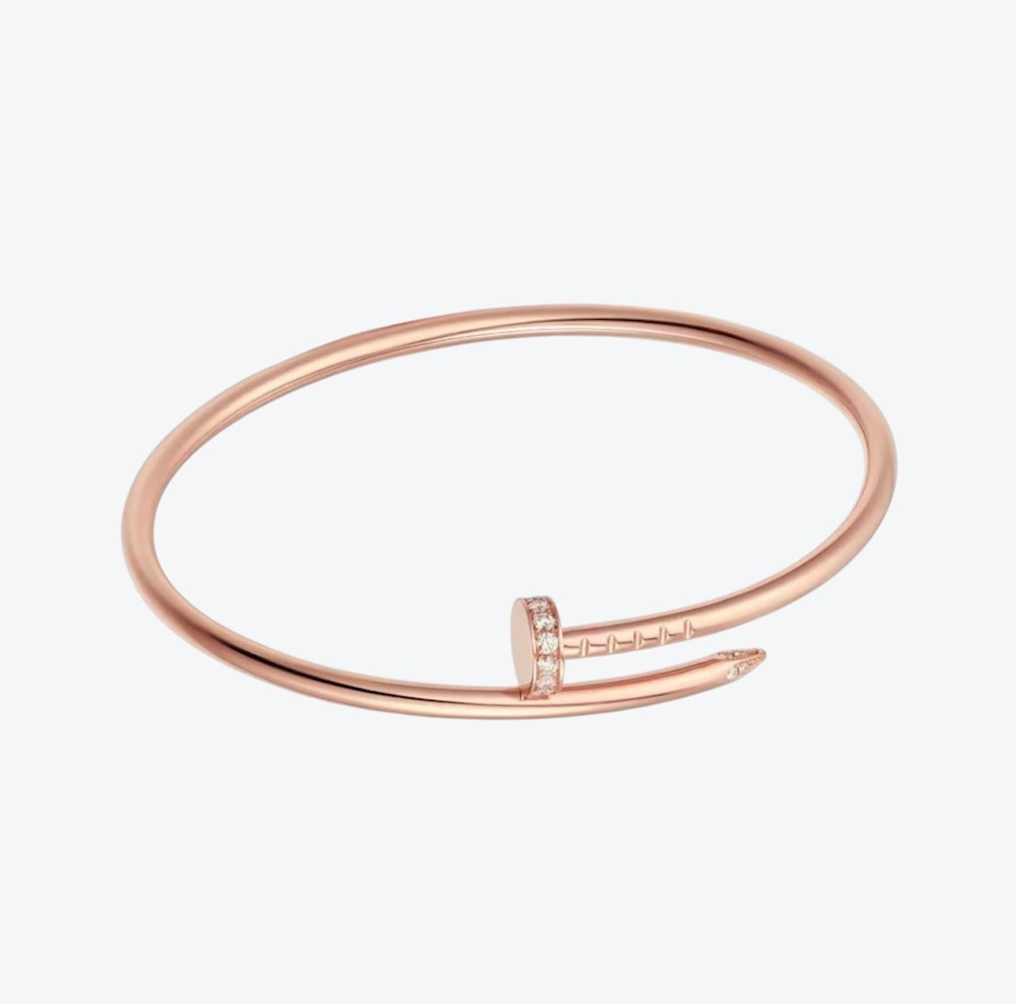 Romantica-Armband, Nageldesign in Gold, besetzt mit glänzenden Zirkonia-Steinen