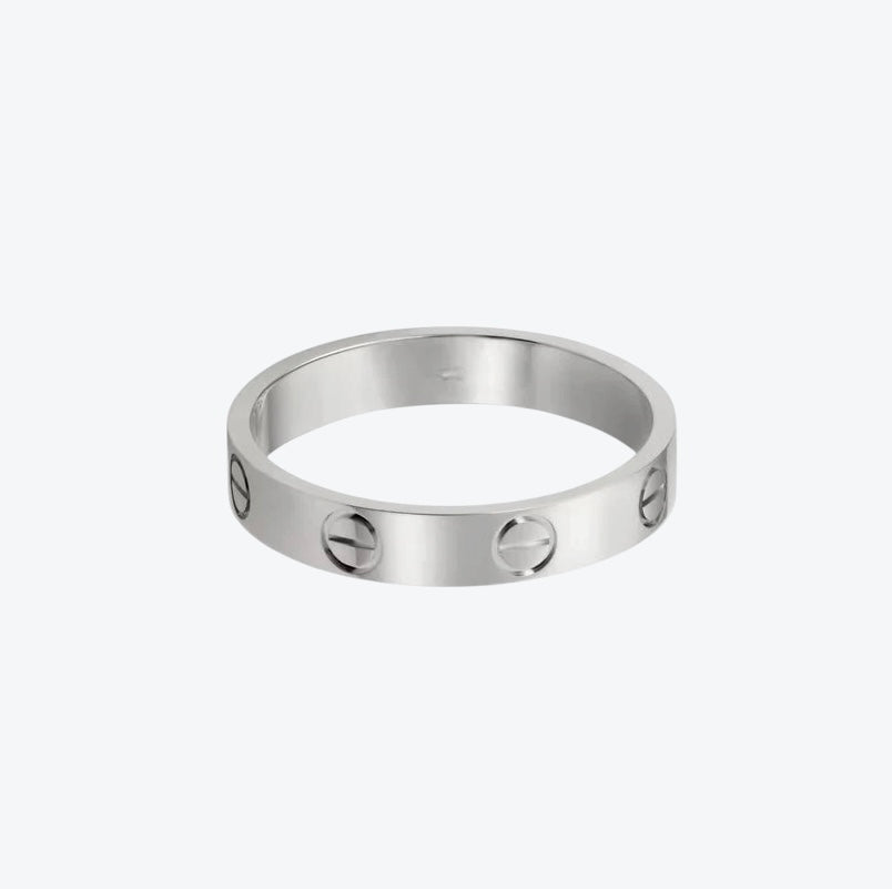 טבעת אלגנטית בגוון כסף מבריק — JEWELLUXE™