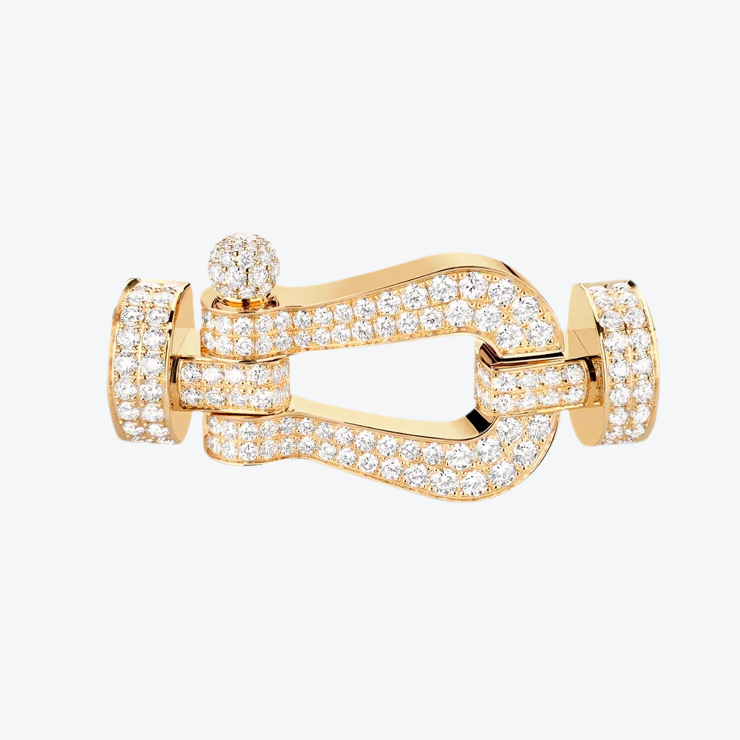 אבזם יוקרתי XL בגוון זהב צהוב