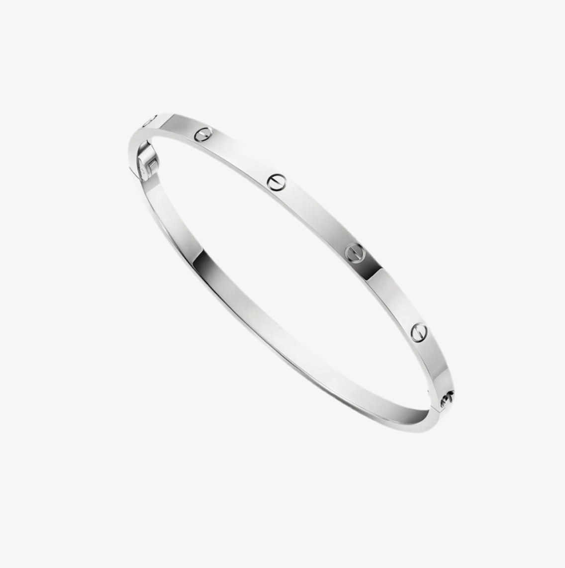 צמיד אלגנטי בגוון כסף מבריק אלגנטיות על-זמנית