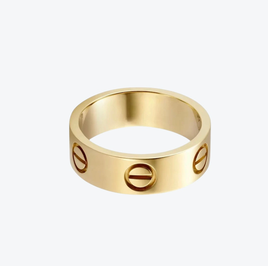 טבעת אלגנטית בגוון גולד מבריק — JEWELLUXE™