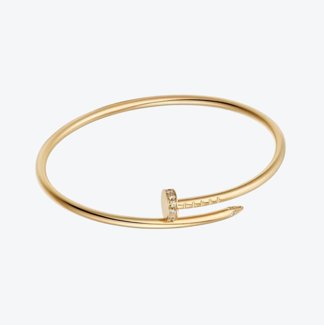 Romantica-Armband in Gold, besetzt mit funkelnden Zirkonia-Steinen