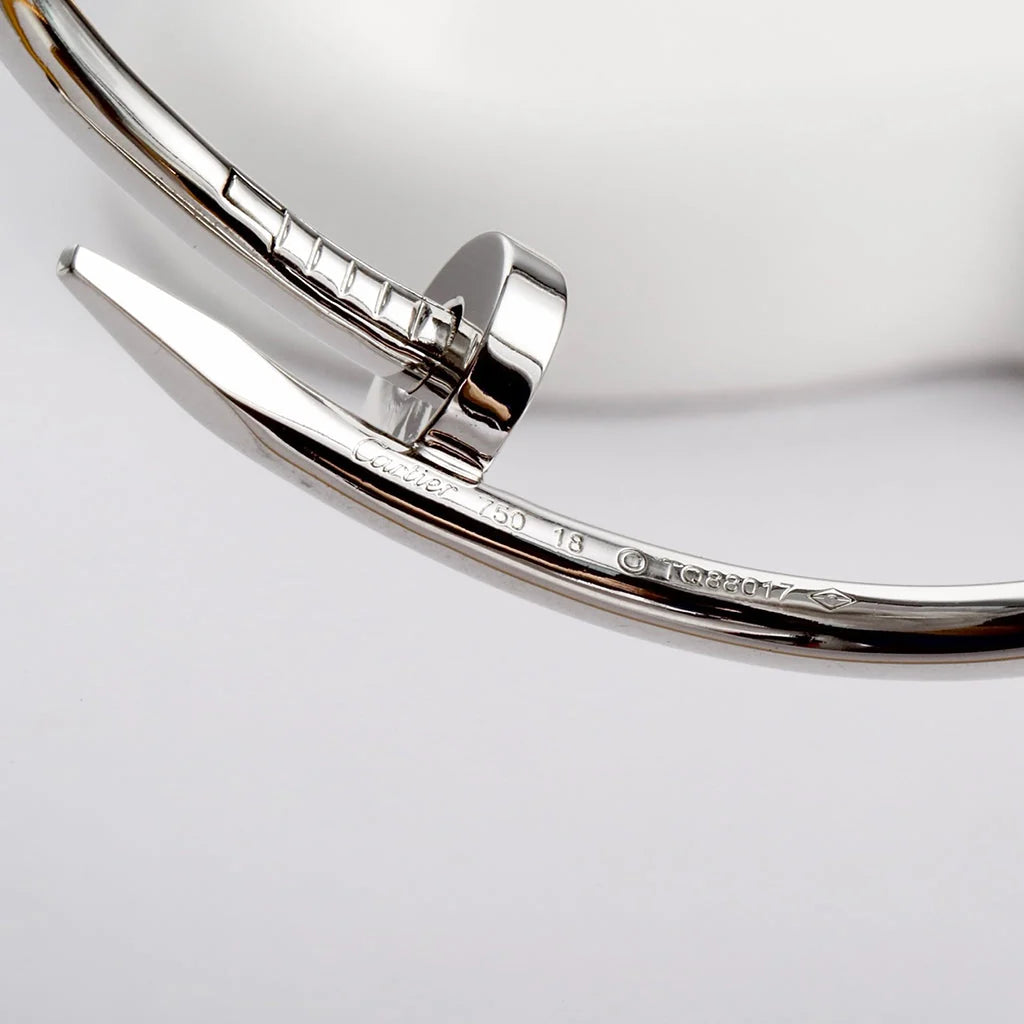 Bracelet élégant Clou couleur argent avec une touche d'élégance — JEWELLUXE™